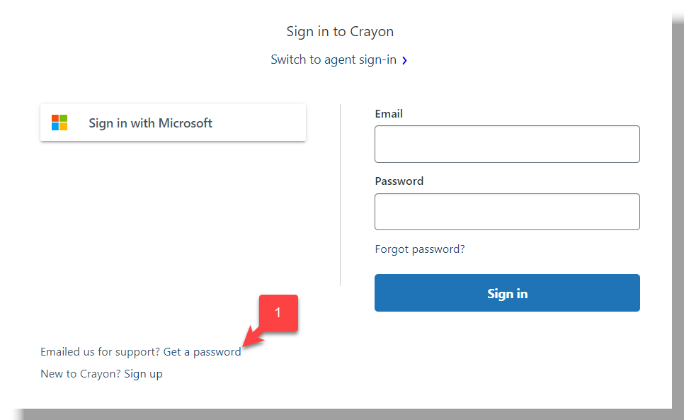 How to request a password for your Zendesk profile Crayon public self